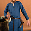 Tunika vichinga Eirik, lino, blu - Celtic Webmerchant