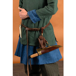 Tunika vichinga Eirik, lino, blu - Celtic Webmerchant