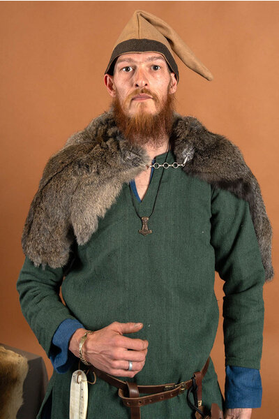 Viking Tunika Tronde, grün - Celtic Webmerchant