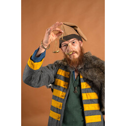 Czapka wikinga Toki, piaskowa, wełna - Celtic Webmerchant