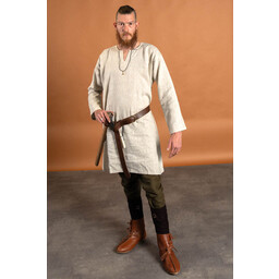 Viking tunika Eirik, hør, naturlig - Celtic Webmerchant