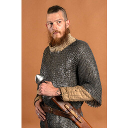 Haubergeon, blandet, flade ringe, runde nitter 8 mm - Celtic Webmerchant