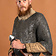 Ulfberth Haubergeon, gemischt, flache Ringe, runde Nieten 8 mm - Celtic Webmerchant