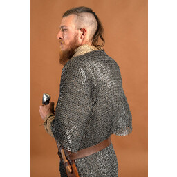 Haubergeon, blandat, platta ringar, runda nitar 8 mm - Celtic Webmerchant