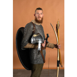 Haubergeon, blandat, platta ringar, runda nitar 8 mm - Celtic Webmerchant