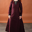 Wollen Viking jurk Siggi, wijnrood - Celtic Webmerchant