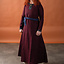 Wool Viking Dress Siggi, Wine Red - Celtic Webmerchant