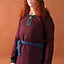 Wool Viking Dress Siggi, Wine Red - Celtic Webmerchant