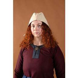 Wollen Viking jurk Siggi, wijnrood - Celtic Webmerchant