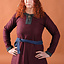 Wollen Viking jurk Siggi, wijnrood - Celtic Webmerchant