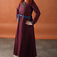 Wollen Viking jurk Siggi, wijnrood - Celtic Webmerchant