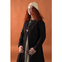 Birka cloak Aslaug wool, brown - Celtic Webmerchant