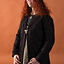 Birka cloak Aslaug wool, brown - Celtic Webmerchant