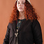 Birka cloak Aslaug wool, brown - Celtic Webmerchant