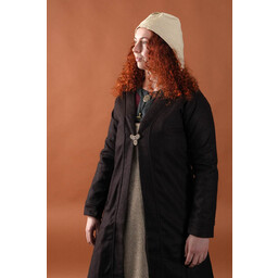 Birka cloak Aslaug wool, brown - Celtic Webmerchant