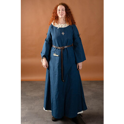 Mittelalterliches Gothic Kleid Iseult, blau - Celtic Webmerchant