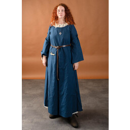 Mittelalterliches Gothic Kleid Iseult, blau - Celtic Webmerchant