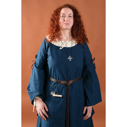 Medeltida gotisk klänning Iseult, blå - Celtic Webmerchant
