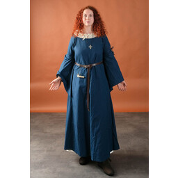Mittelalterliches Gothic Kleid Iseult, blau - Celtic Webmerchant