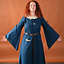 Mittelalterliches Gothic Kleid Iseult, blau - Celtic Webmerchant