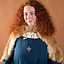 Mittelalterliches Gothic Kleid Iseult, blau - Celtic Webmerchant