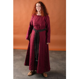 Viking dress Helga, linen, red - Celtic Webmerchant