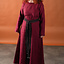 Viking dress Helga, linen, red - Celtic Webmerchant