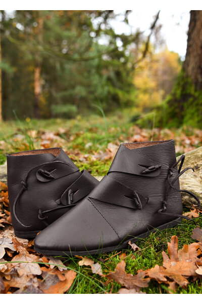 Wikingerschuhe Jorvik, dunkelbraun - Celtic Webmerchant