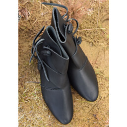 Zapatos vikingos Jorvik con clavos, negros - Celtic Webmerchant