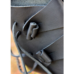 Zapatos vikingos Jorvik con clavos, negros - Celtic Webmerchant