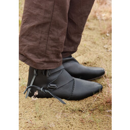 Viking shoes Jorvik with nails, black - Celtic Webmerchant