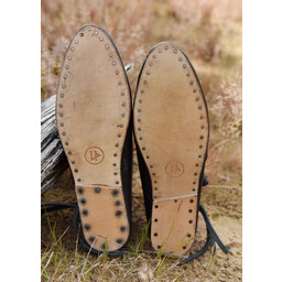 Viking shoes Jorvik with nails, black - Celtic Webmerchant
