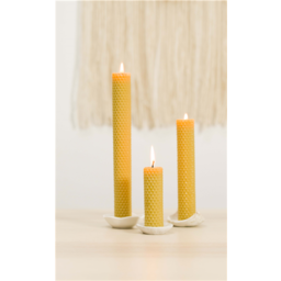 Bougie roulée en cire d'abeille 23 cm, nid d'abeille - Celtic Webmerchant