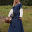 Gothic Kleid Fiona, blau-natürliche - Celtic Webmerchant