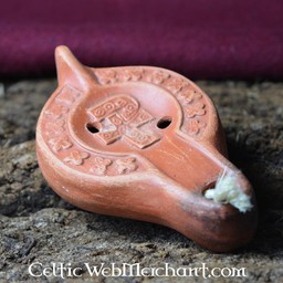 Roman oil lamp with Chi-Rho cross - Celtic Webmerchant