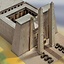 Egiziano tempio edificio bordo 1550 - 1070 aC. - Celtic Webmerchant