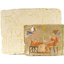 Relief Aton og Nefertiti