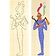 Papyrus farve plade Osiris