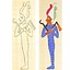 Papyrus coloring plate Osiris - Celtic Webmerchant