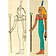 Colorare papiro Iside in piedi - Celtic Webmerchant