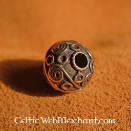 Beardbead celtica con spirali d'argento - Celtic Webmerchant