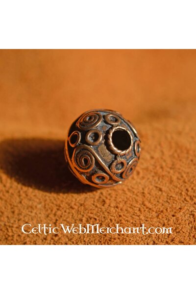 Beardbead celtica con spirali d'argento - Celtic Webmerchant