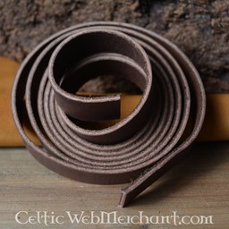 Läder bältesrem, 30 mm / 180-190 cm brun - Celtic Webmerchant