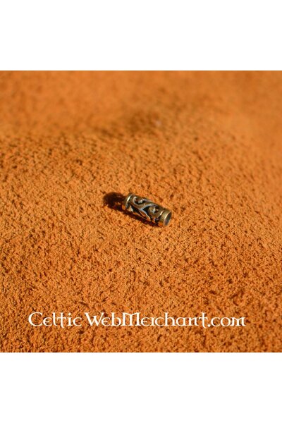 Keltisk beardbead med spiraler bronze - Celtic Webmerchant