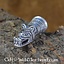 Drinking horn decoration with wolf head, silver - Celtic Webmerchant