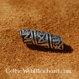 Beardbead argent avec des inscriptions runiques - Celtic Webmerchant