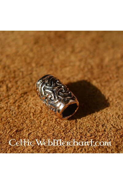 Bronzen baardkraal met Keltische knoop - Celtic Webmerchant