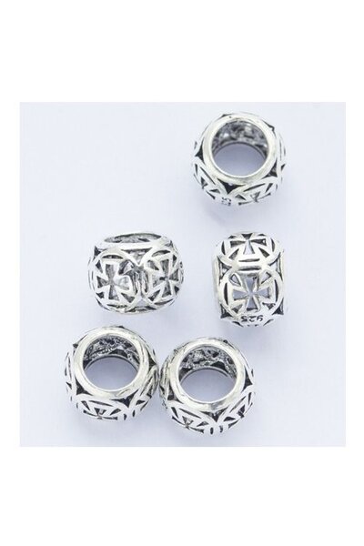 perle Barbe avec croix templière - Celtic Webmerchant