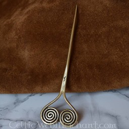 Bronzo suo ago con spirali - Celtic Webmerchant