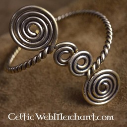 Celtica braccialetto superiore del braccio con spirali - Celtic Webmerchant